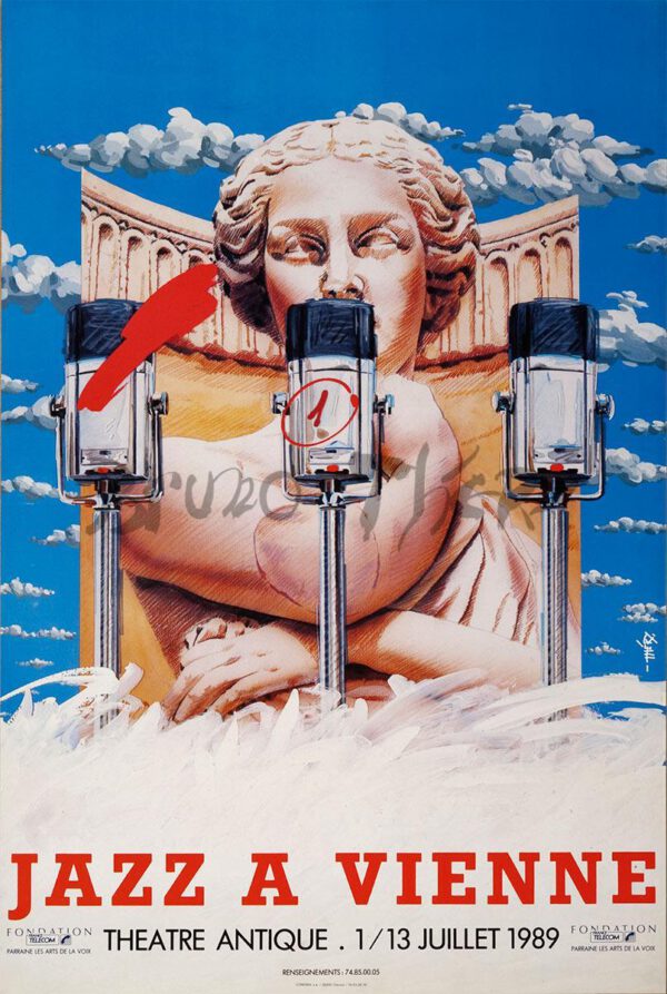 Affiche Jazz à Vienne 1989
