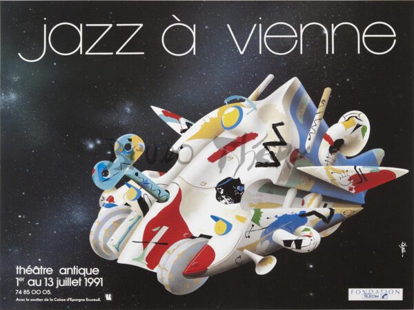 Affiche Jazz à Vienne 1991