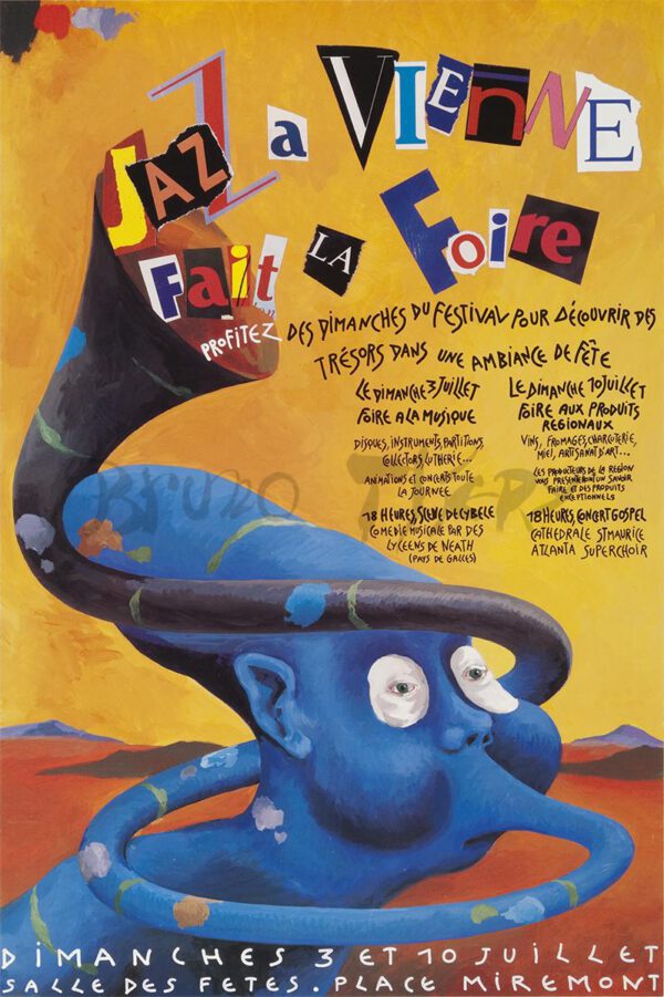 Affiche Jazz à Vienne Fait la Foire 1994