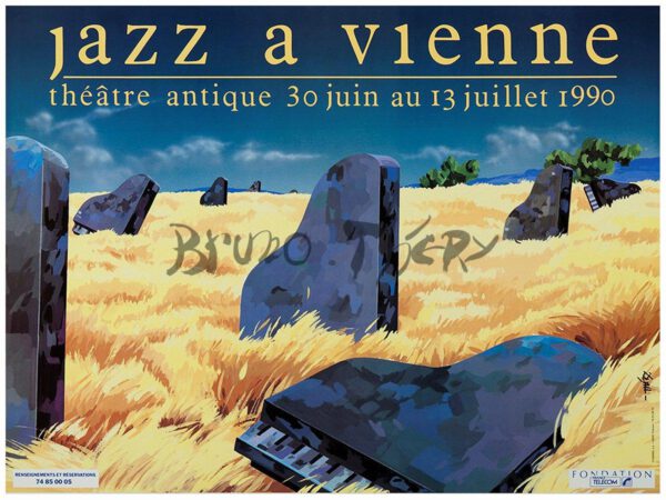Affiche Jazz à Vienne 1990
