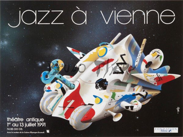 Affiche Jazz à Vienne 1991