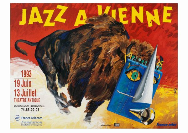 Affiche Jazz à Vienne 1993