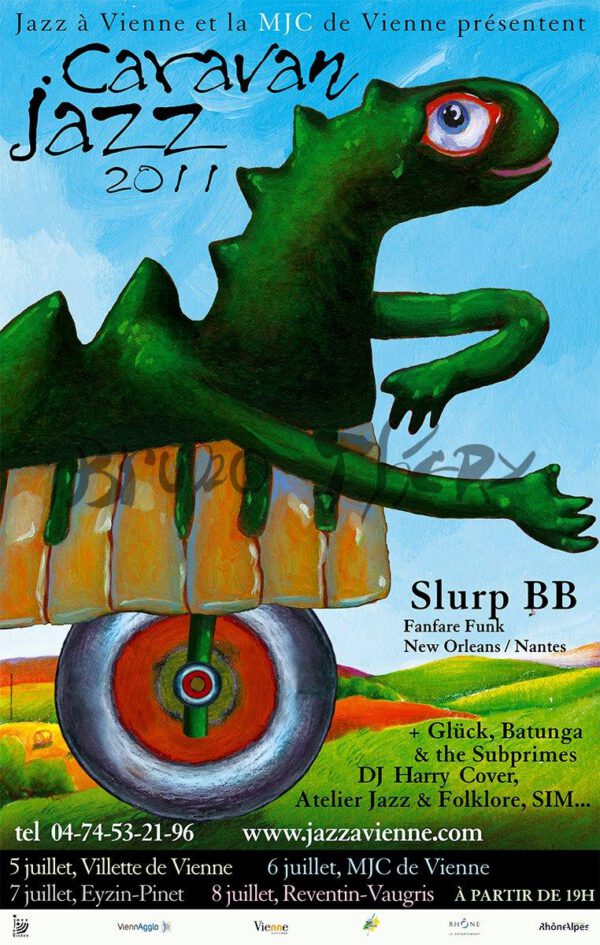 Affiche Jazz à Vienne Caravan'Jazz 2011