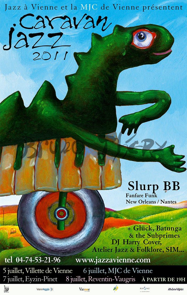 Affiche Jazz à Vienne Caravan