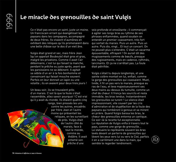 Histoires d'affiches à Jazz à Vienne, texte de Dr Phil